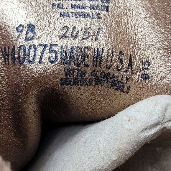 Wolverine 1000 Mile Brown Suede W40075 Women's Boot Shoes Size 9B - Picture 8 of 10